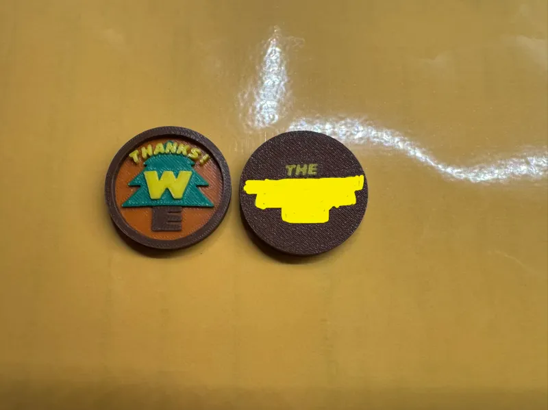 Wilderness Explorer Cast Thank you Token