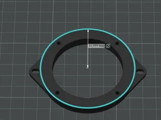AUDI CENTRE  SPEAKER MOUNT