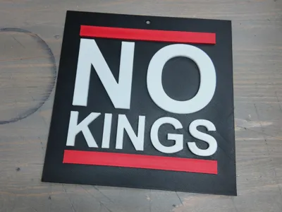 No Kings Sign