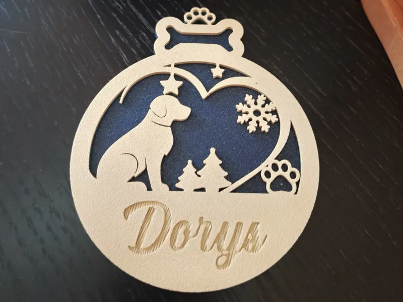 Bola de Natal Personalizada para Cães