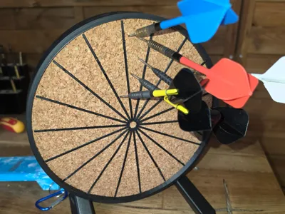 target-shaped dart holder