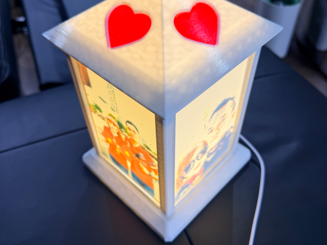 Lithophane Lamp Valentine