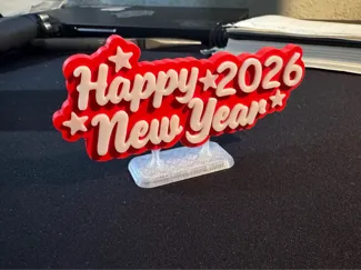 2026 Happy New Year Plaque