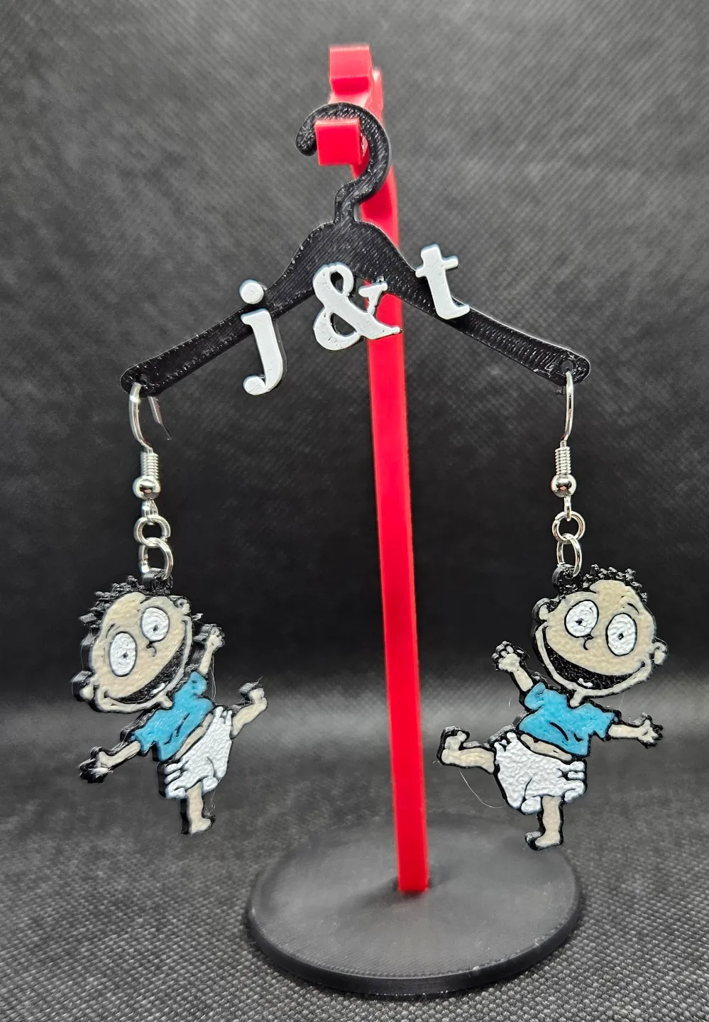 Tommy Pickles earrings - rugrats view 2
