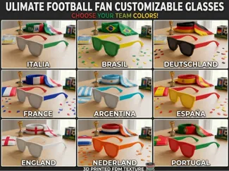 Ultimate Football Fan Glasses - Fully Customizable