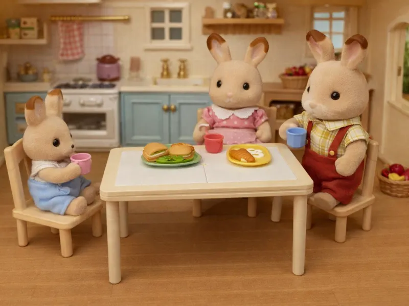 Miniature Table Sylvanian families - Dollhouse 