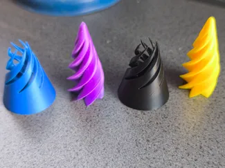 Spiral Fidget - Print in place! No AMS!