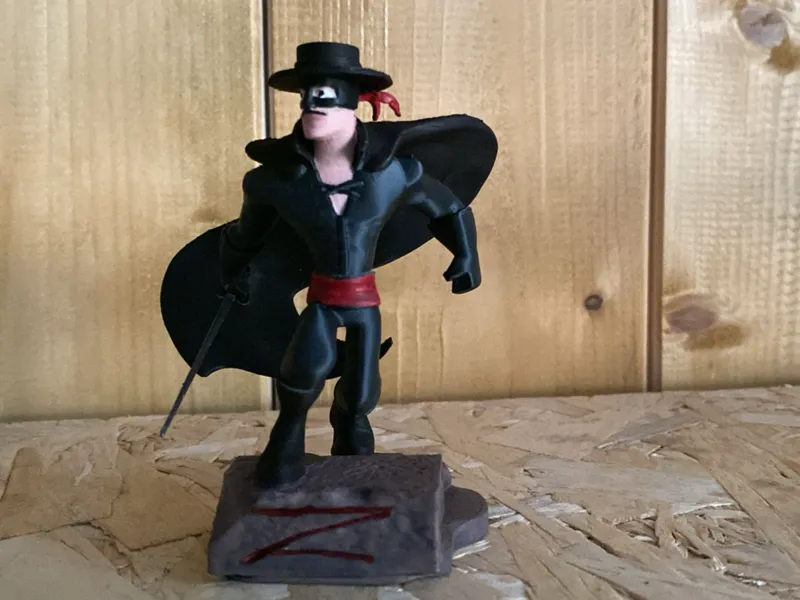 Zorro più base in simil pietra