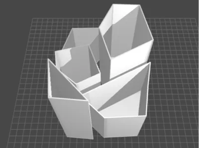 Futuristic Desk Organiser V2