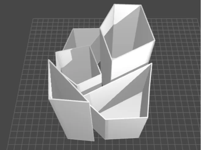 Futuristic Desk Organiser V2