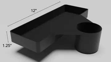 Bandeja organizadora: Wide Cup Holder Tray (Silverado 19 - 26) — vista de referencia 4