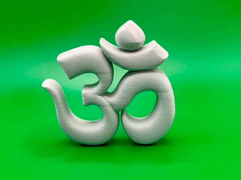OM Symbol Marble Stone Style Pendant Ornament