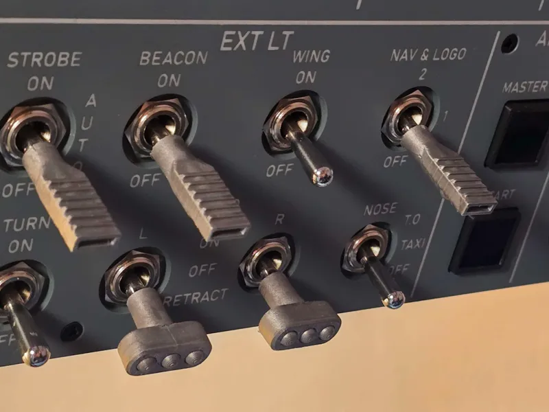 A320 Overhead Light Panel Knobs