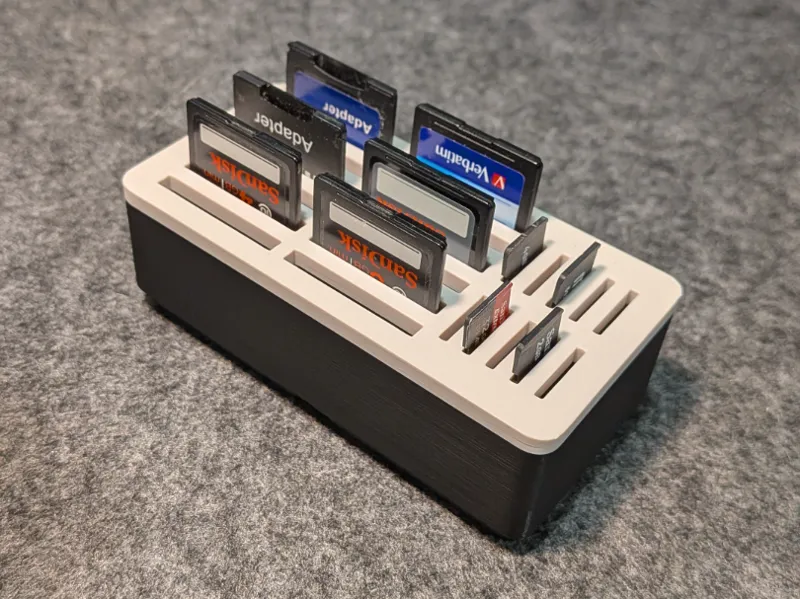 Gridfinity Sd & Micro Sd Card Holder
