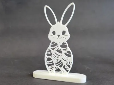 Egg-Shaped Easter Bunny Standee