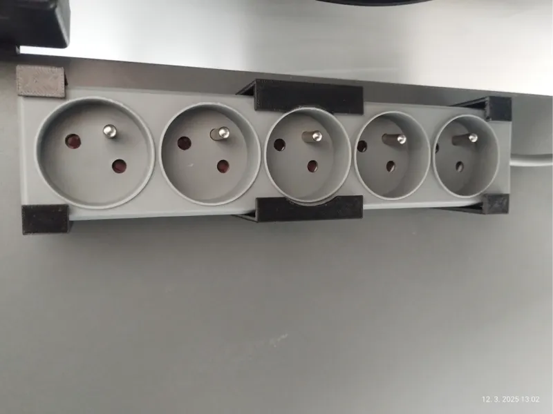 Extension power cord holder