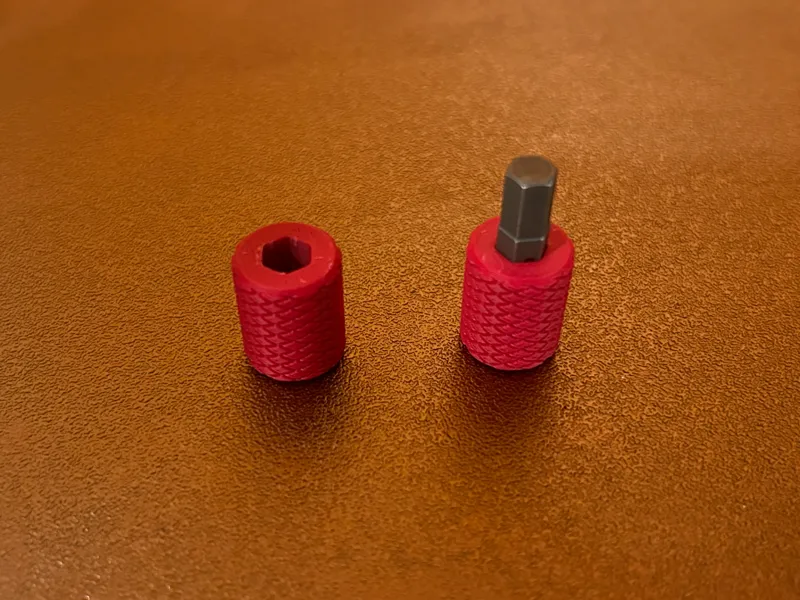 Mini Finger screwdriver accepts 1"x1/4" bit