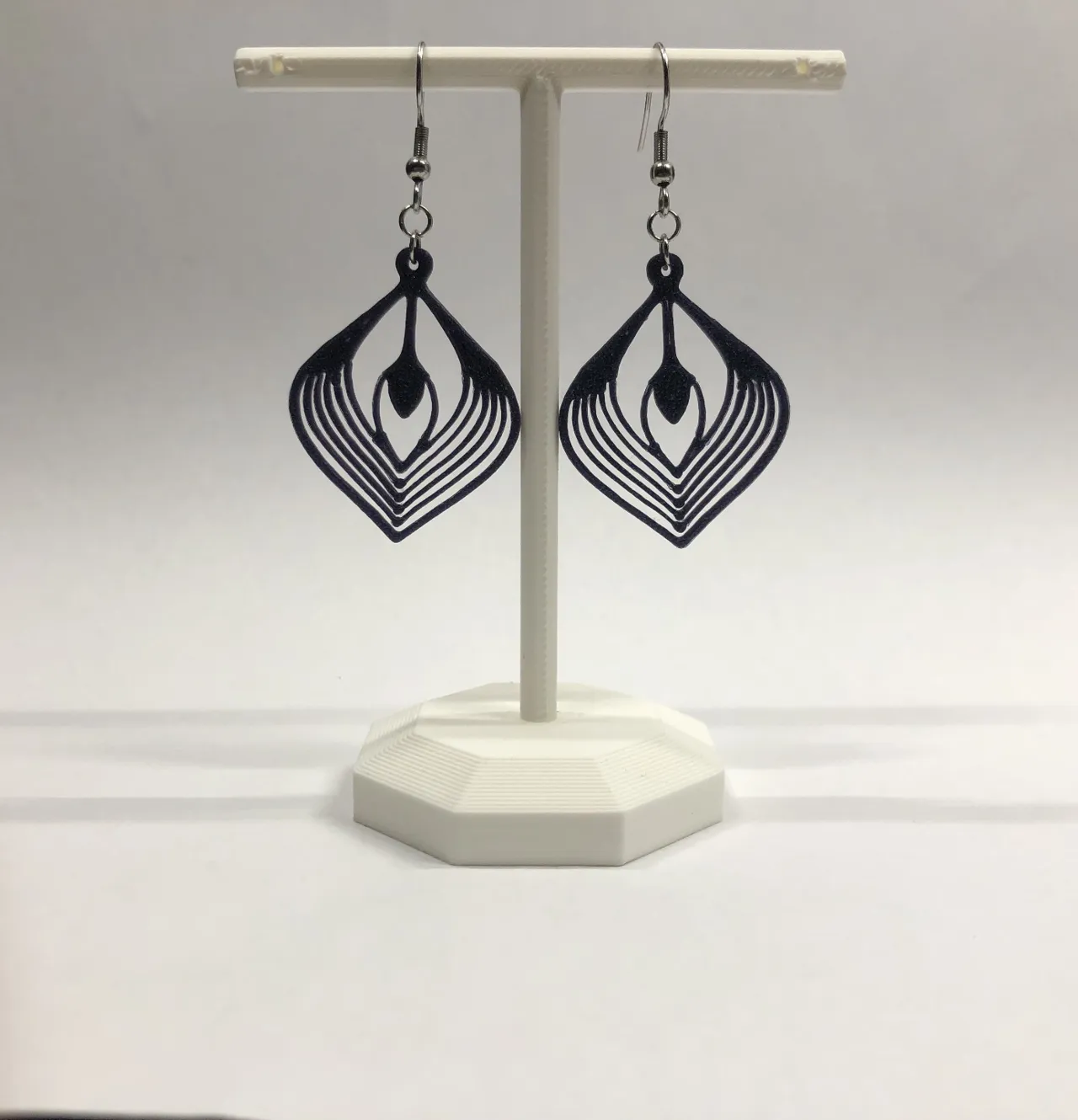 Peacock feather earrings, no AMS, 0.4 mm nozzle view 2