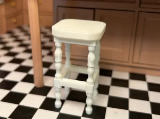 Miniature 1:12 Scale Counter Height Bar Stool