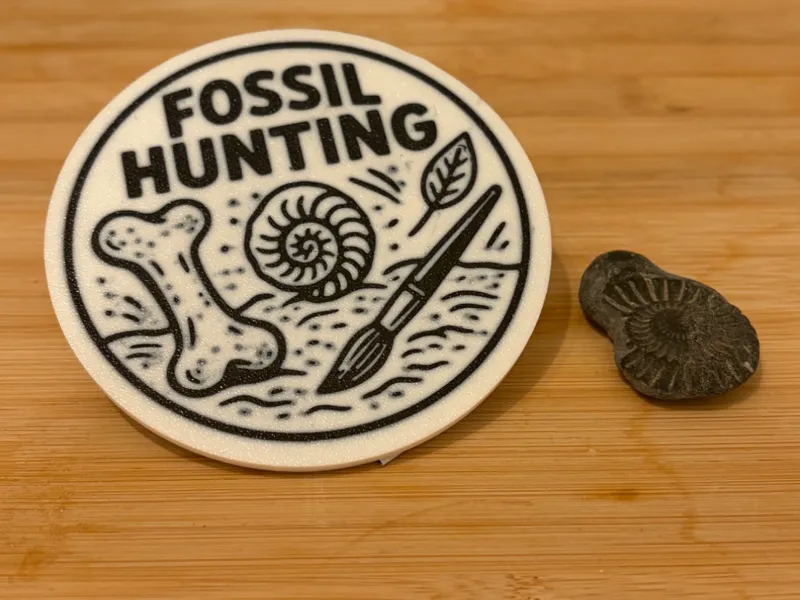 Fossil Hunting Coaster Dinosaur Geology Present