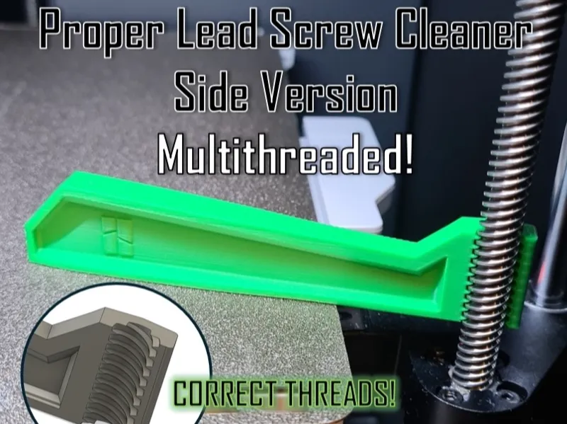 Proper Lead Screw Cleaner - Single Side