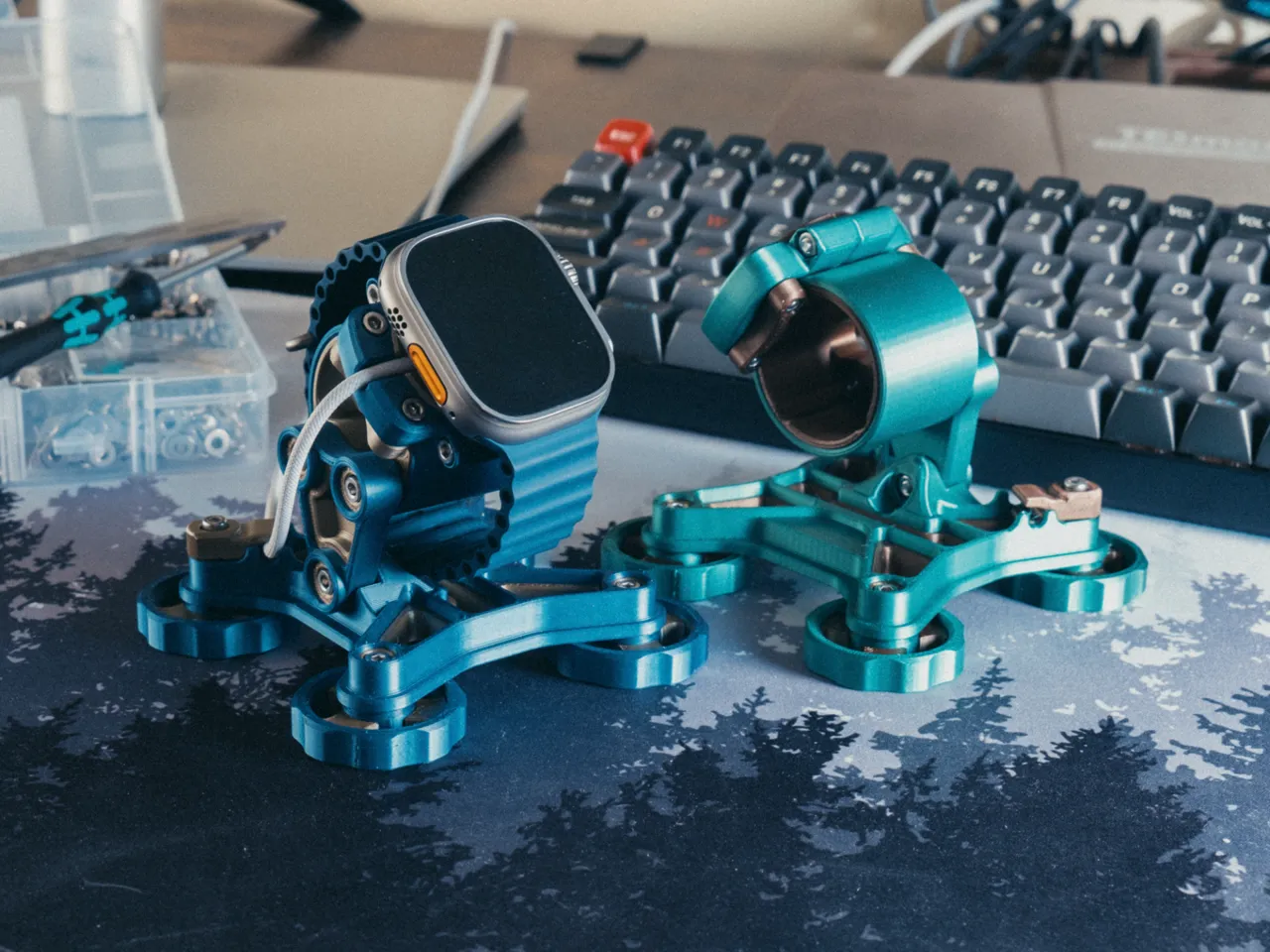 Apple/Samsung Galaxy Watch Stand - Industrial view 2