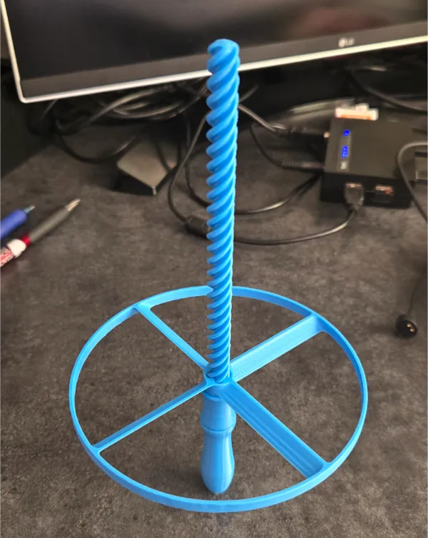 Baguette spirale volante (moulinet à vent)