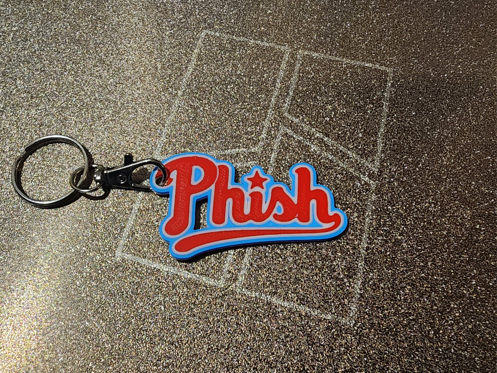 Philly phish keychain