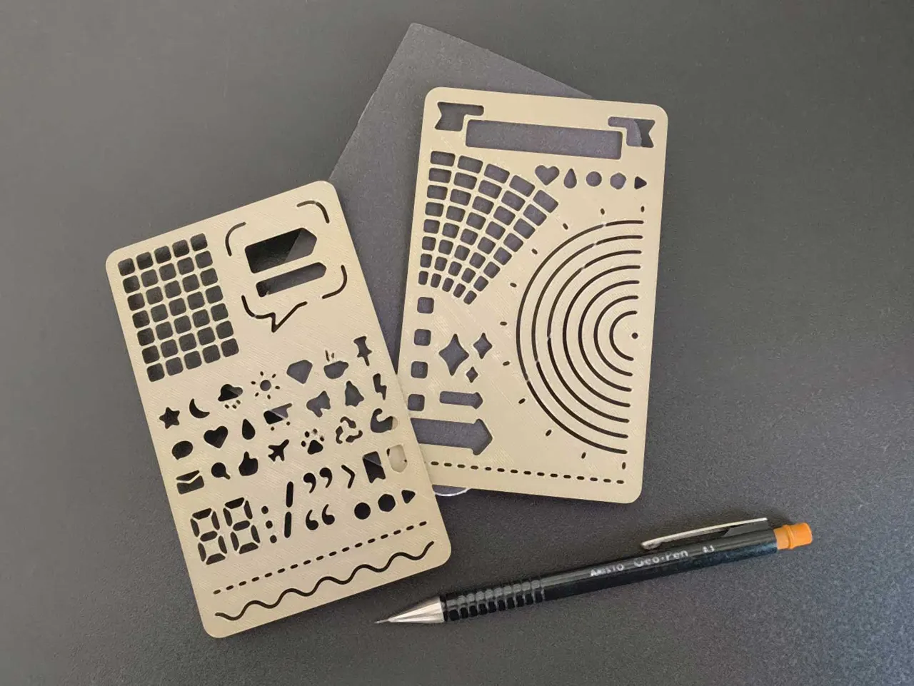 Field Note Size Bullet Journal Stencils - Set of 3 view 4