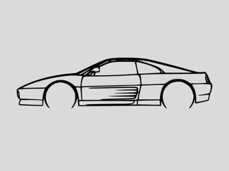 Ferrari 348 wallart