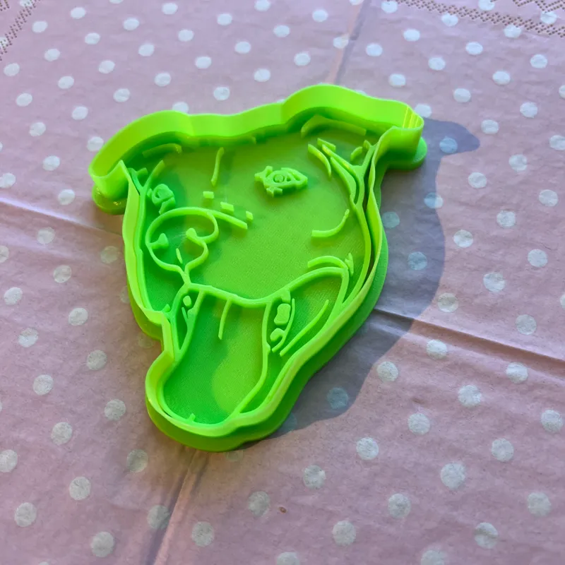 Pittbull/Staffordshire Bullterrier CookieCutter + stamp