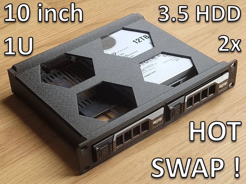 10 inch Rack 1U : 2 x 3.5 inch HDD - HOT SWAP ! by Olo Deepdelver ...