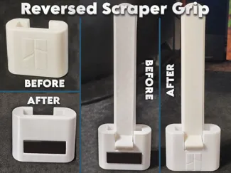 Reversed Bambu Scraper Grip