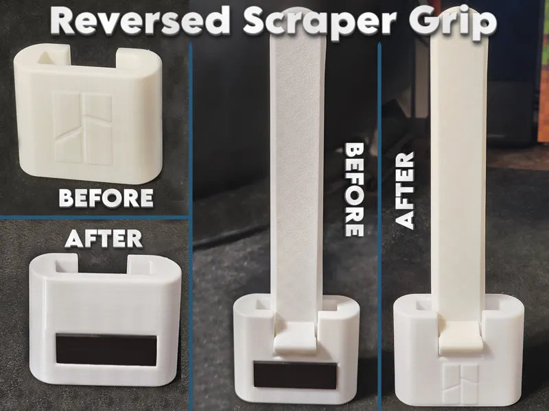 Reversed Bambu Scraper Grip
