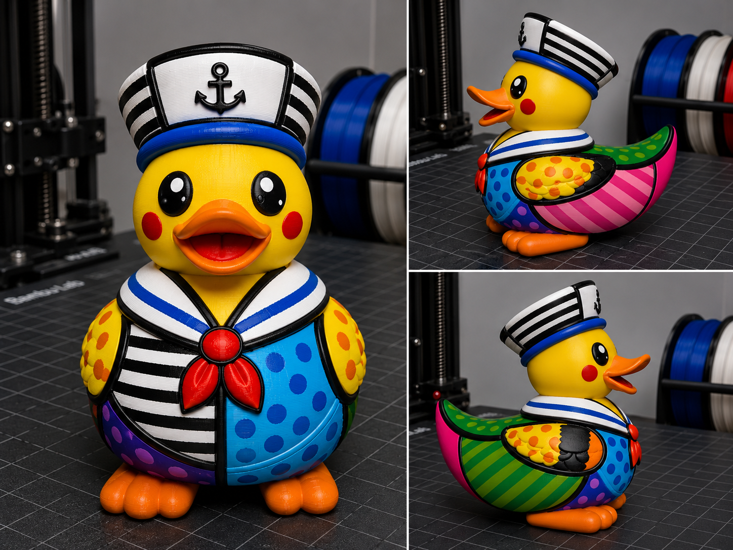 Patchwork Sailor Duck – Color Pop Edition