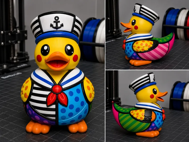 Patchwork Sailor Duck – Color Pop Edition