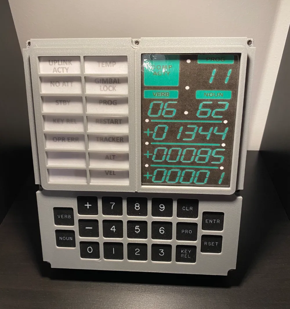 DSKY Apollo Guidance Computer - Free 3D Print Model - MakerWorld