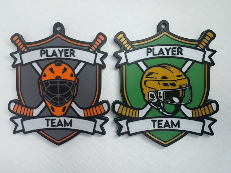 Customizable Hockey Sticks Bag Tag / Keychain