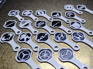 Removable coin shopping cart 1 Eur/10 CZK-car logo