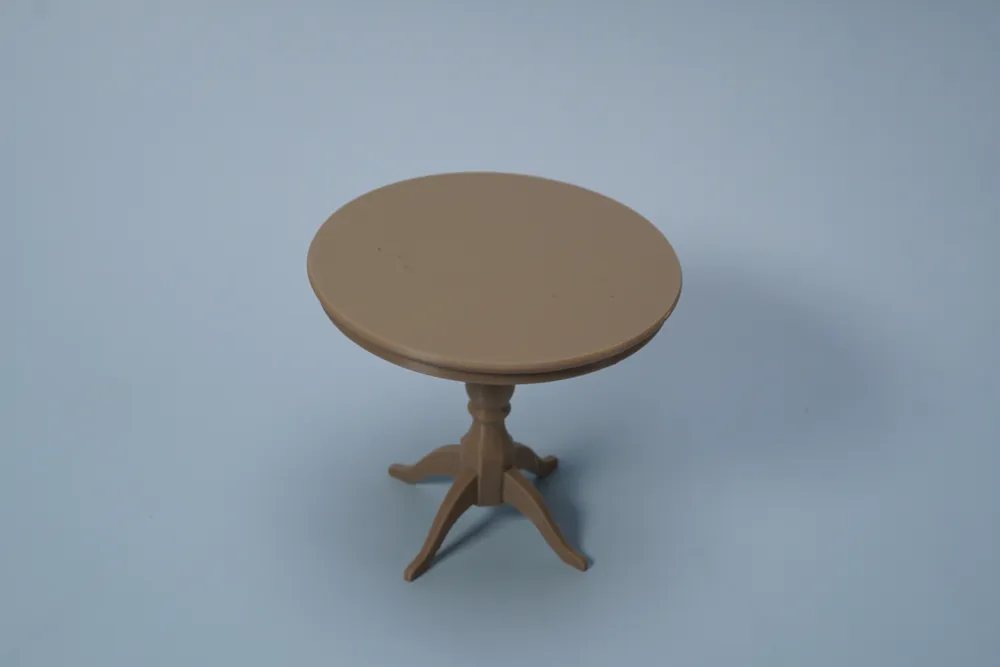 Round Column Images Miniature Round Pedestal Table Classic Style - Free 3D Print Model ...