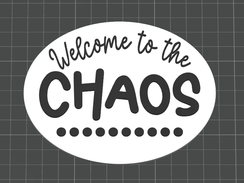 Welcome to the Chaos sign