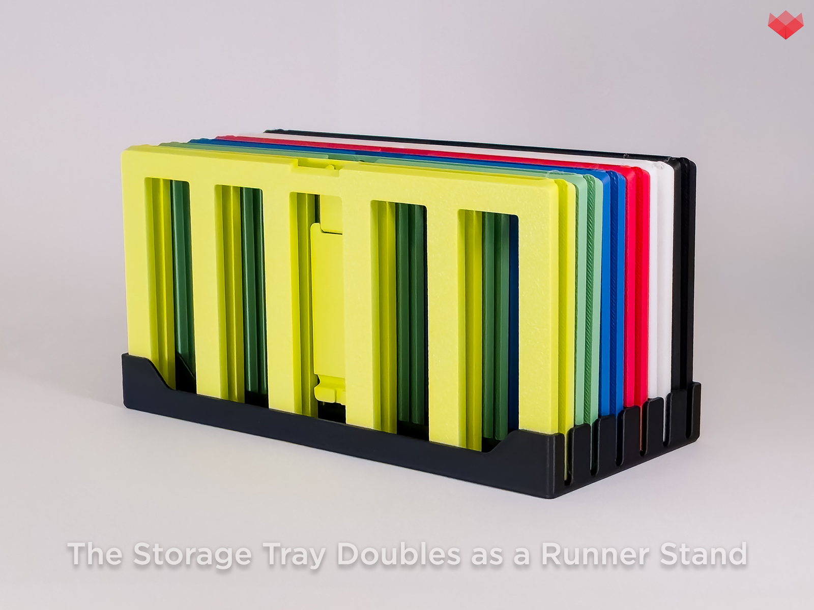 Miniatura 2 do modelo 3D Stackable Runner Stand & Multipurpose Storage Tray