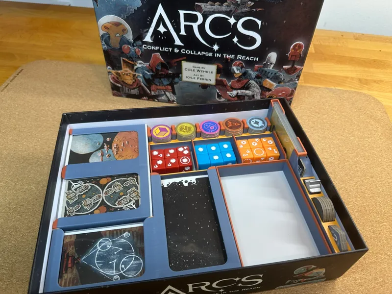 ARCS Boardgame Insert Organizer