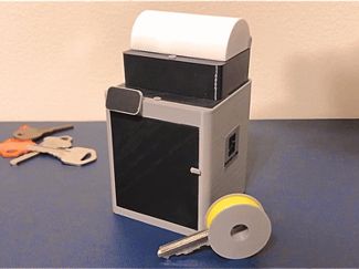 Filament spool key fob with X1Carbon holder