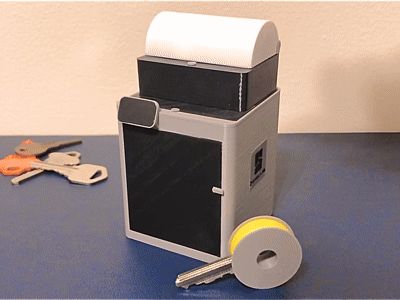 Filament spool key fob with X1Carbon holder