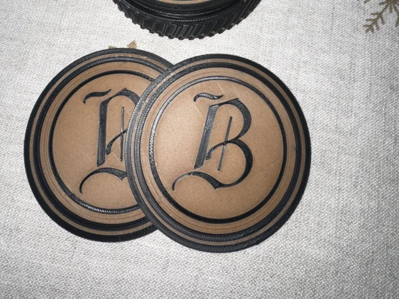 Old English B Coaster with Coaster holder