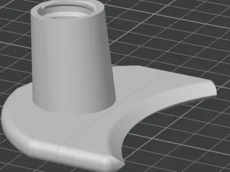 4 Inch roller scraper for broom handle