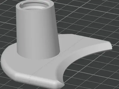 4 Inch roller scraper for broom handle