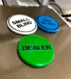 colored poker tags
