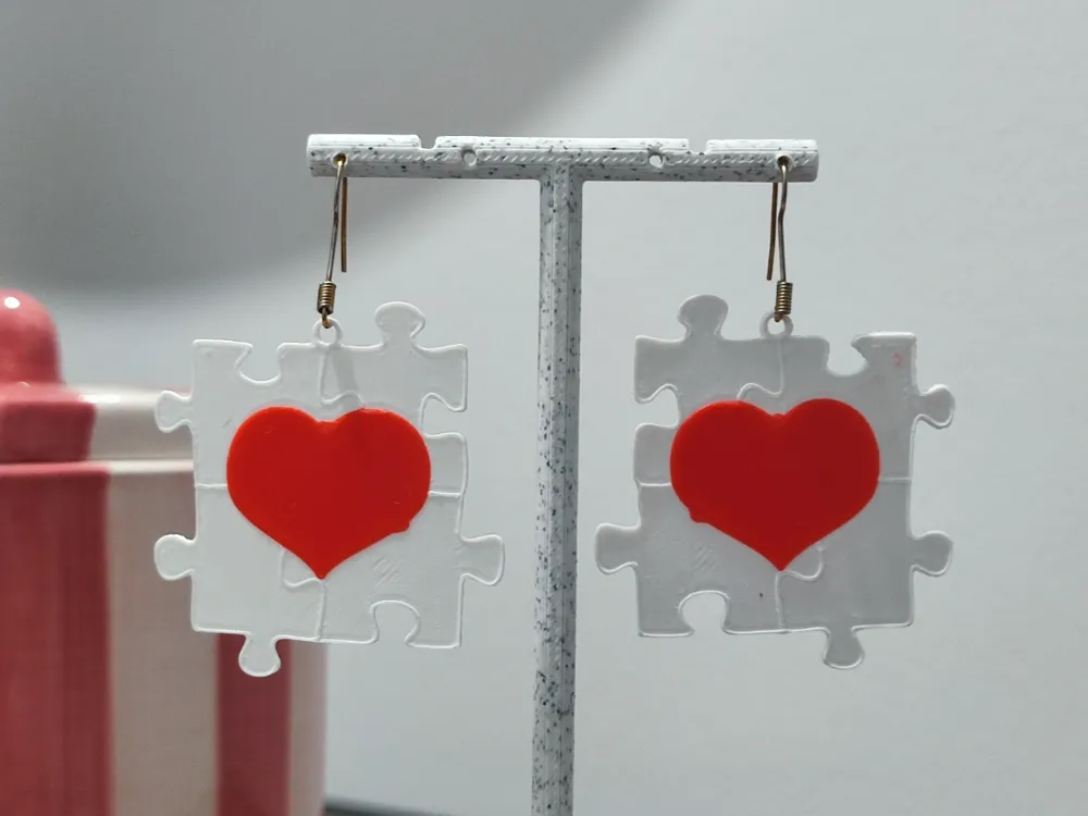 Pendientes: Aretes Encaje de Amor. Referencia del modelo original.